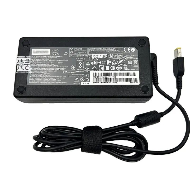 170W 20V 8.5A交流电源适配器，带USB ADL170NLC2A充电器，适用于联想电源充电器170W