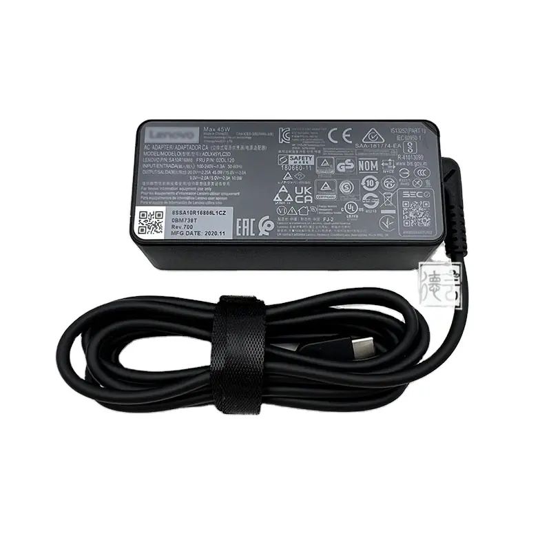 45W ADLX45YLC3D 20v 2.25a笔记本电脑电源适配器充电器联想FRU 02DL12全新原装X1 Yogacarbon Type C