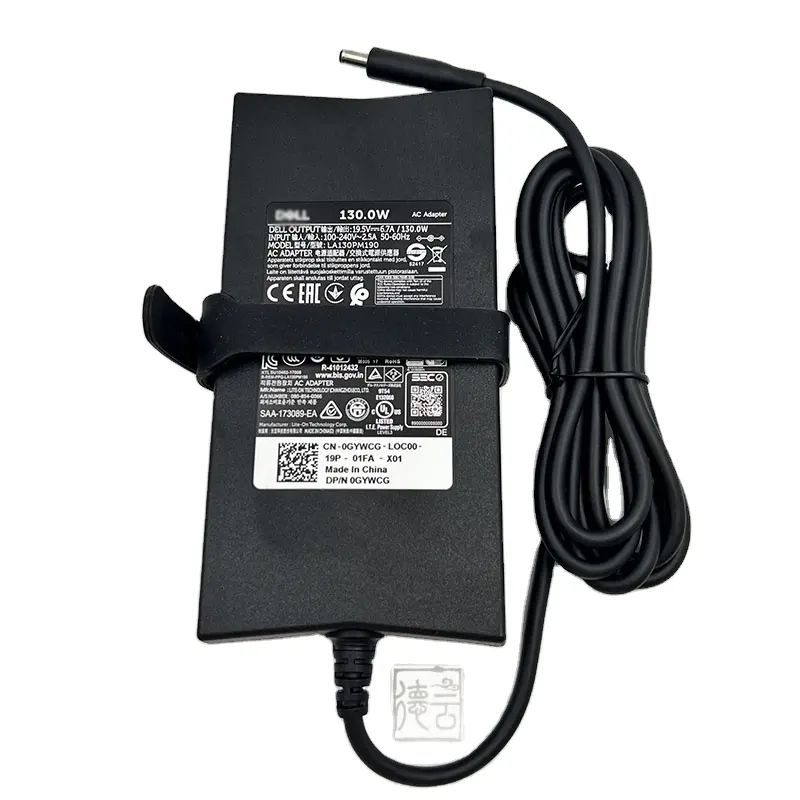 LA130PM190戴尔GYWCG 130w 19.5v 6.7a超薄小嘴DA130PE1-00交流适配器笔记本电脑充电器纬度30PE1-00 LA130PM121