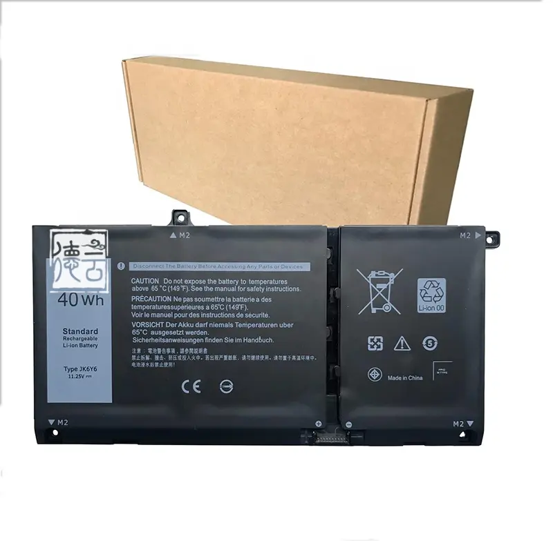 纬度3510 Vostro 5501 Inspiron 7500 2合1 11.25V 40Wh JK6Y6笔记本电池兼容戴尔